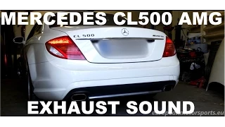 Mercedes CL500 revs, exhaust sound