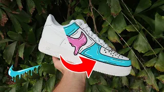 ASMR Custom Cartoon Drip Air Force 1 (Start To Finish) - Chill with Chummy