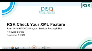 RSR Check Your XML Feature