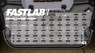 FastLab UTV 2019+ Yamaha YXZ Molle Bed Plate Organizing System Install Guide