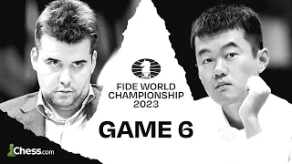 FIDE World Championship | Ding vs. Nepomniachtchi: Will Ding Fight His Way Back To Even In Game 6?