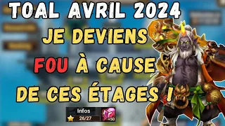 TOAL AVRIL 2024 : Ces étages me rendent fou ! SUMMONERS WAR