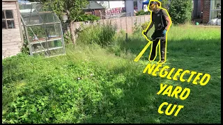 We Cut This Neglected INSANELY Overgrown Yard For Free | Satisfying Lawn Care Results