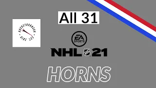 All NHL 21 Goal Horns