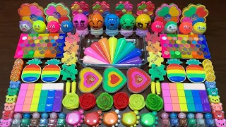 SPECIAL RAINBOW PIPING BAGS | Mixing Random Things Into GLOSSY Slime | Satisfying Slime Videos #1644