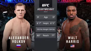 Alexander Volkov vs Walt Harris | UFC® 4 Abu Dhabi Live Gameplay