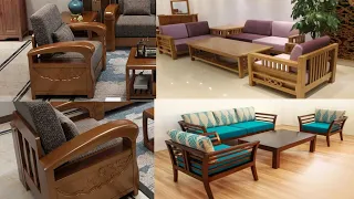 Modern Style Teak Wood Sofa set || Wooden sofa design || sofa set ||
