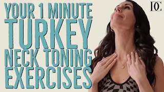 Your 1 Minute ‘Turkey Neck’ Toning Exercises