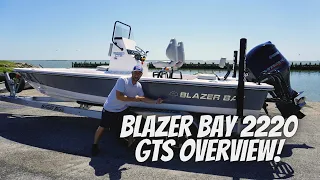 Blazer Bay 2220 GTS Overview and High Speed Run! Super fast bay boat!