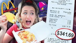 Letting The Person in Front of Me DECIDE What I Eat for 24 HOURS! *GROSS*