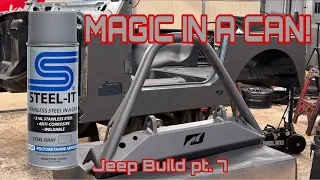 Painting the Jeep! Using Steel-It