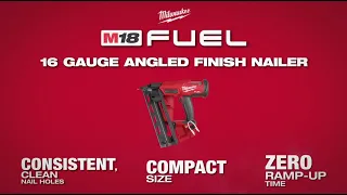Milwaukee® M18 FUEL™ 16 Gauge Angled Finish Nailer