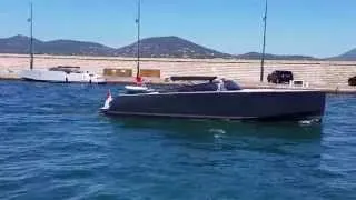 Boat traffic jam. Port of Saint Tropez