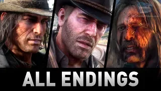 Red Dead Redemption 2 - All 4 Endings (Good Honor, Bad Honor)