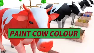 Paint Animals Cartoon Choose the Right Volleyball Game with Elephant Gorilla Cow Dinasure Lion Tiger