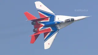 MiG-29 Swifts single display at MAKS 2019 air show