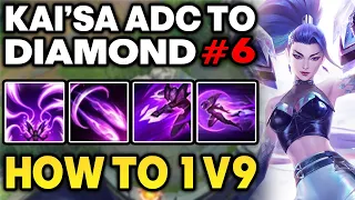 Lategame Overheal Kai'Sa is Insane - Kai'Sa Unranked to Diamond #6 | Kai'Sa ADC Gameplay Guide