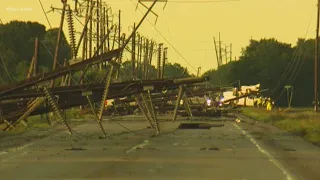 Contractor injured after being shocked by downed power lines