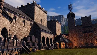 CONAN EXILES building - medieval castle [ timelapse ] -  Isle of Siptah