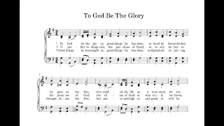 To God Be the Glory, with SCORE, Piano & Full Accompaniment, Key of G, | John Irving