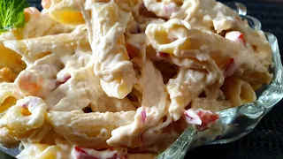 How To Make Chicken Mayo Pasta Salad-Quick And Easy Delicious Chicken Salad