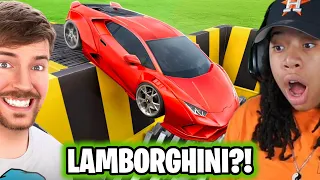 SimbaThaGod Reacts To MrBeast - Lamborghini Vs Shredder