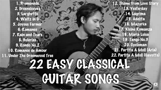 22 EASY CLASSICAL GUITAR SONGS