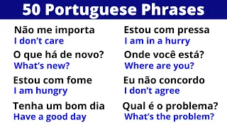 Learn Portuguese Phrases for Everyday Life in 10 minutes