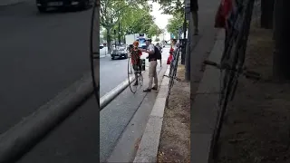 penny farthing crash Paris 2023