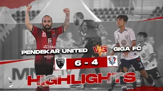 4 GOAL SPEKTAKULER RICARDINHO! PENDEKAR UNITED VS GIGA FC | 6-4 | MATCH HIGHLIGHTS!