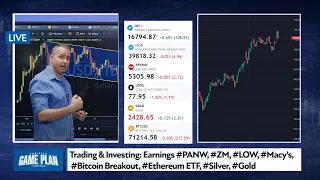 Trading & Investing: Earnings #PANW #ZM #LOW #Macy's #btc Breakout, #Ethereum ETF #Silver #Gold