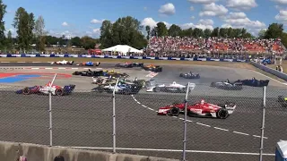 IndyCar 2019 Portland GP Start Crash