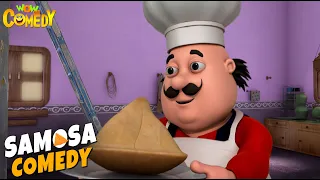 Motu ने बनाया सबसे बड़ा Samosa! | Motu Patlu| Hindi Cartoon | Samosa Comedy | #spot