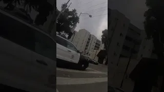 LAPD Metro division making sure nobody can use the crosswalks in North Hollywood Chandler Blvd