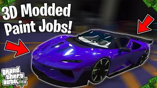 TOP 5 BEST MODDED 3D CREW COLORS TO HAVE IN GTA 5 ONLINE! (3D PAINT JOBS)