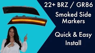 2022+ BRZ / GR86 Smoked LED Side Markers Install - Quick & Easy How To