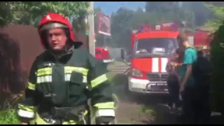 У Полтаві пожежа на перехресті Сінної та Пушкіна. Перекрито рух. (відео)