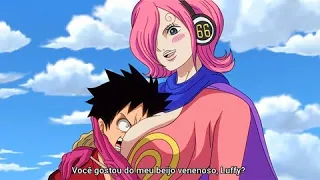 Luffy reencontra a irmã de Sanji e ganha outro beijo especial em One Piece