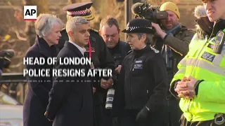 Head of London police resigns after scandals