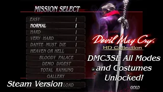 Devil May Cry 3 Special Edition HD (PC 2018) Unlock Everything Cheat Code - Hex Editing