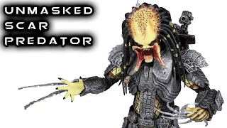 NECA UNMASKED SCAR PREDATOR Alien vs Predator Action Figure Toy Review