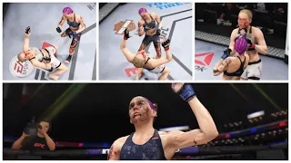 Career Mode: Maryann Delivorias vs Lorraine B. (EA UFC 3: Ryona Edition)