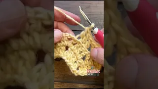Crochet Keyhole Wave Stitch #crochet