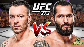 Jorge Masvidal VS Colby Covington - UFC 272 - Main Event On UFC 4 Xbox One Game Playthrough