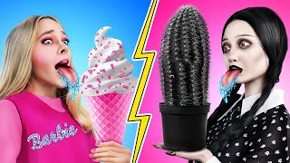 PRETO VS ROSA | Artesanato colorido e truques DIY | Desafio Alimentar por HaHa-bilidades