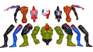 AVENGERS TOYS ASSEMBLE SPIDER-MAN, HULK SMASH, SIREN HEAD, MILES MORALES SUPERHERO