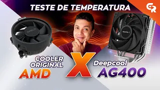 🟢 COOLER BOX ORIGINAL AMD VS DEEPCOOL AG 400 | Wraith Stealth AMD provou que dá pro gasto!