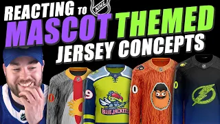 Reacting to NHL Mascot Themed Jersey Concepts!