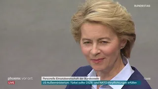 Bundestagsdebatte zur personellen Einsatzbereitschaft der Bundeswehr am 09.05.19