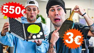 RAQUETTE DE PING-PONG À 3€ VS 550€ !